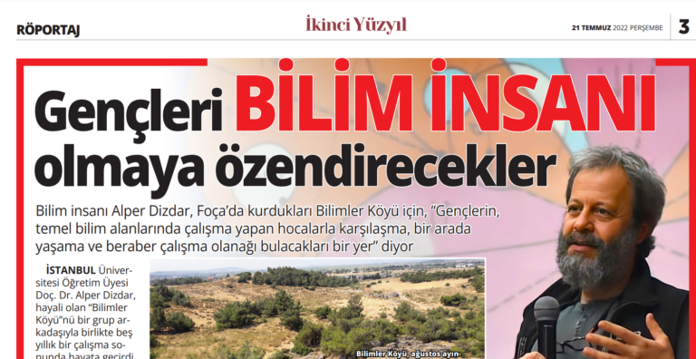 İkinci Yüzyıl’da 21 Temmuz 2022’de yayınlanan haber