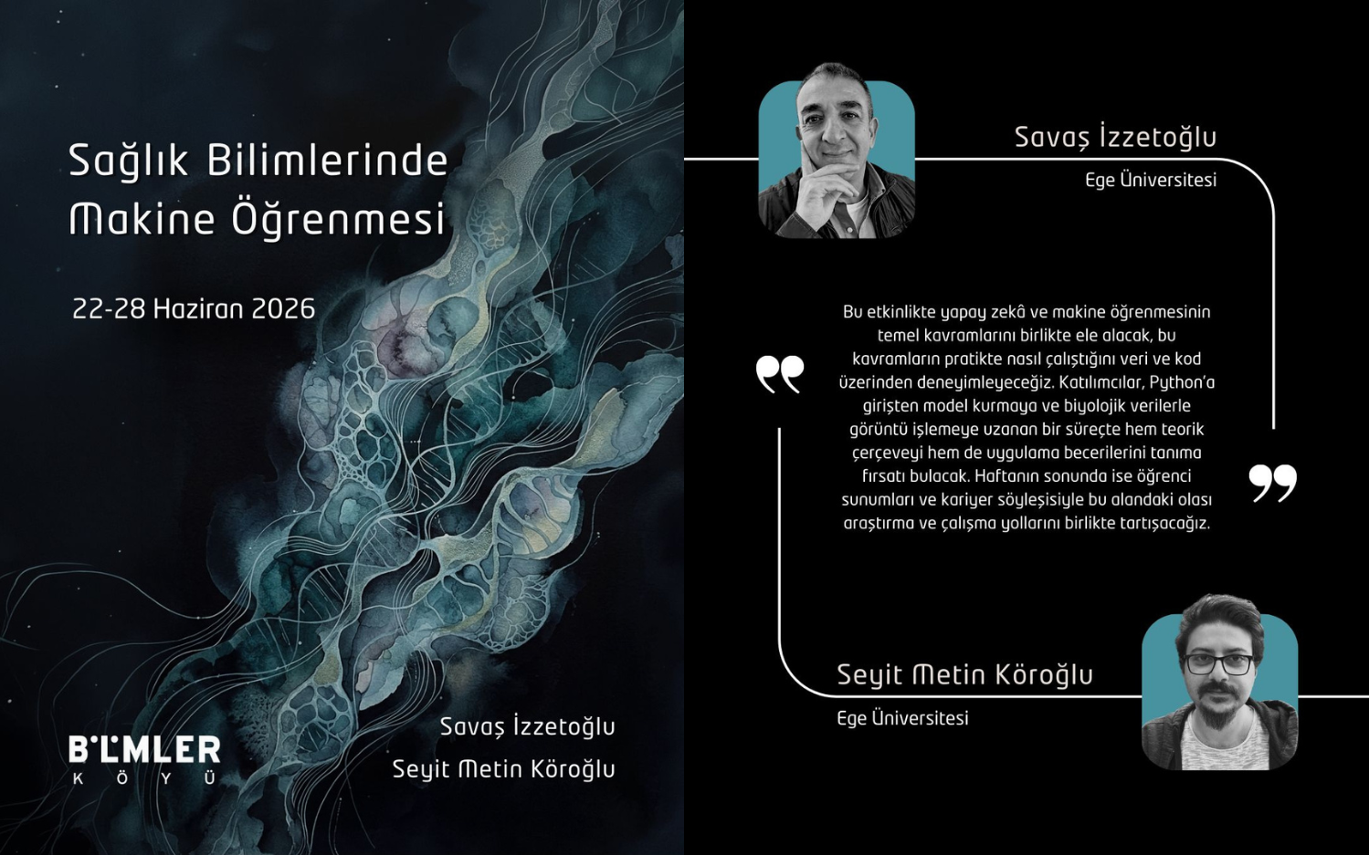 Gelecek Yaz: Sağlık Bilimlerinde Makine Öğrenmesi