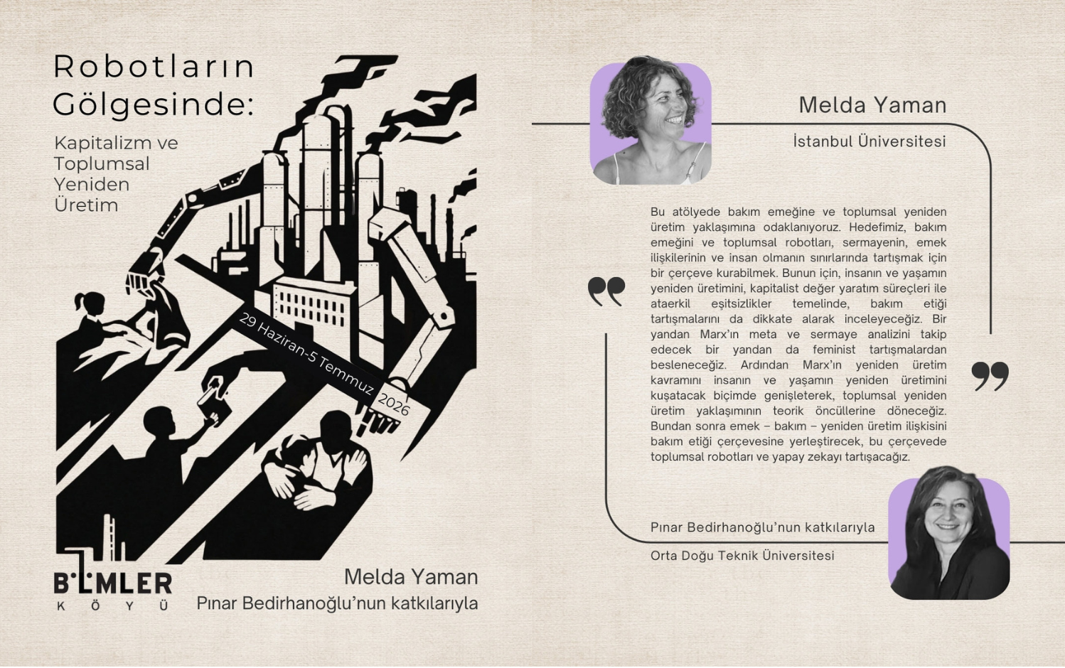 Gelecek Yaz / Robotların Gölgesinde: Kapitalizm ve Toplumsal Yeniden Üretim