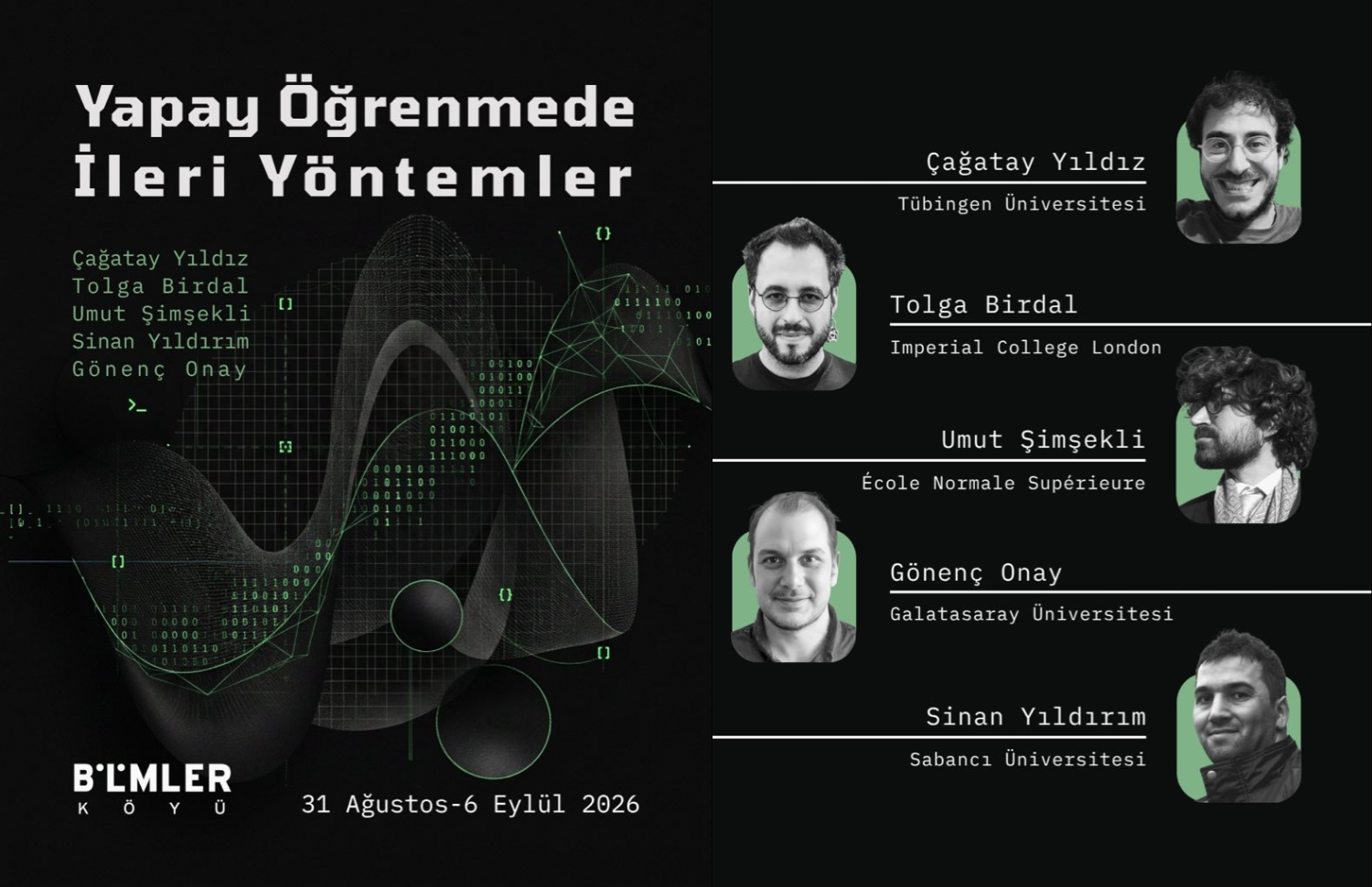 Gelecek Yaz: Yapay Öğrenmede İleri Yöntemler