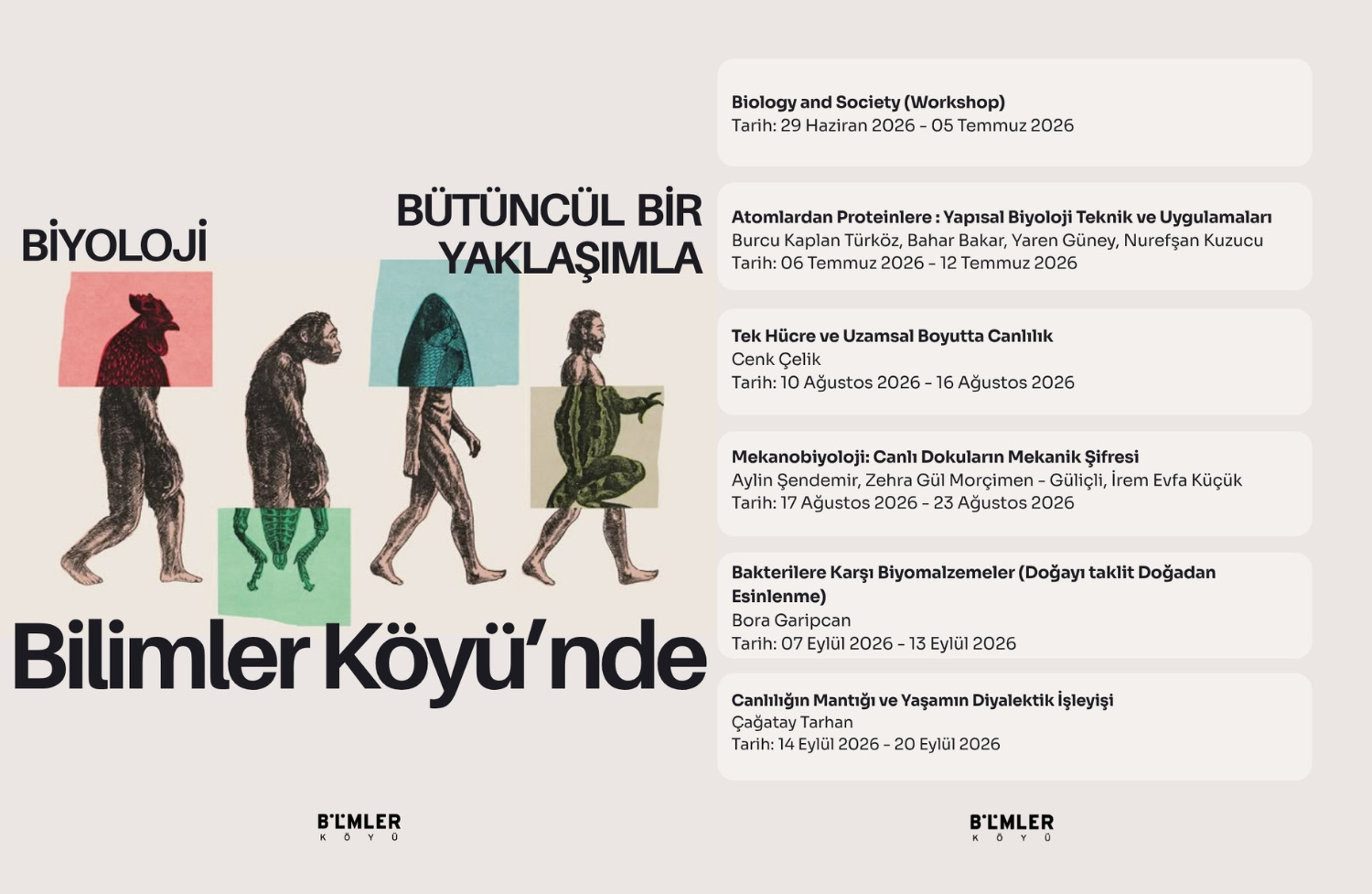 Biyoloji Bilimler Köyü'nde